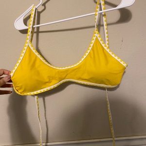 YELLOW SWIM TOP